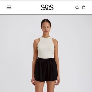 Solid & Striped Rois Short Noir